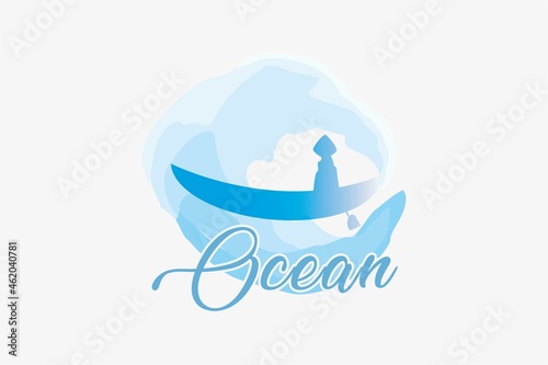 Ocean Watercolor T-Shirt Sublimation