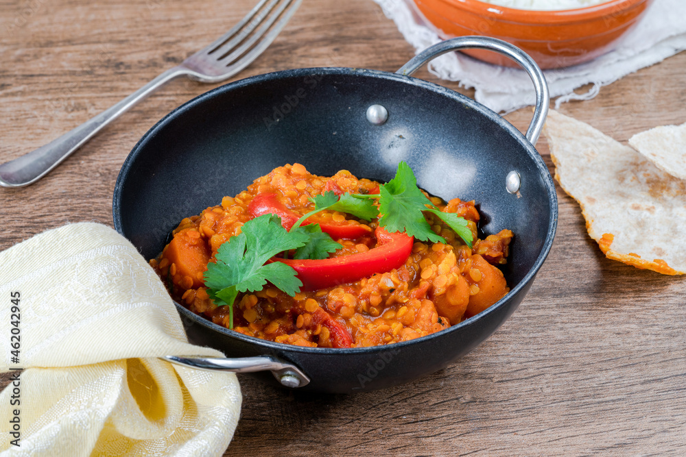 Red lentil dhal curry Red lentil dhal curry