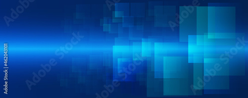 Blue and green rectangle technology abstract technology innovation concept vector background and glowing light with some Elements of this image