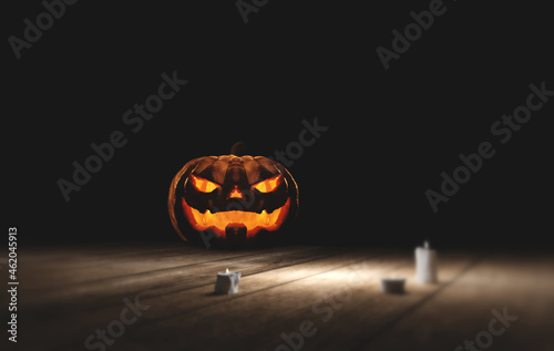 halloween pumpkin candle li...