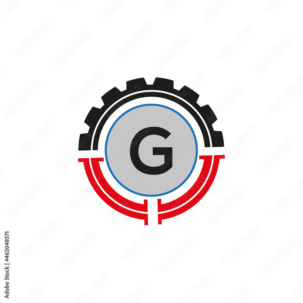 G letter Logo with Round Shape Black color vector template G letter Logo with Round Shape Black color vector template