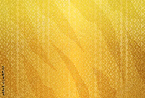 年賀状・寅・虎・トラ・和柄・祝・金・背景