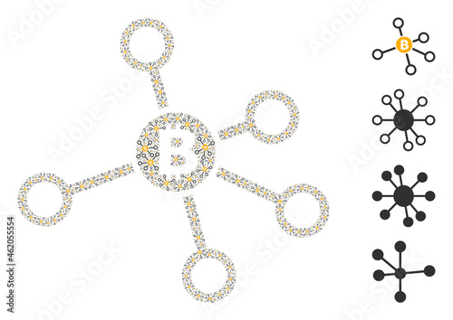Vector bitcoin node links collage is created from scattered recursive bitcoin node links items. Recursive collage from bitcoin node links.