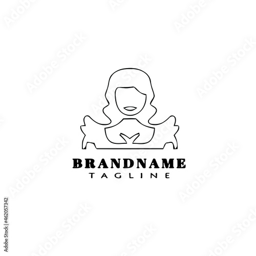 matador logo cartoon icon design template isolated vector illustration