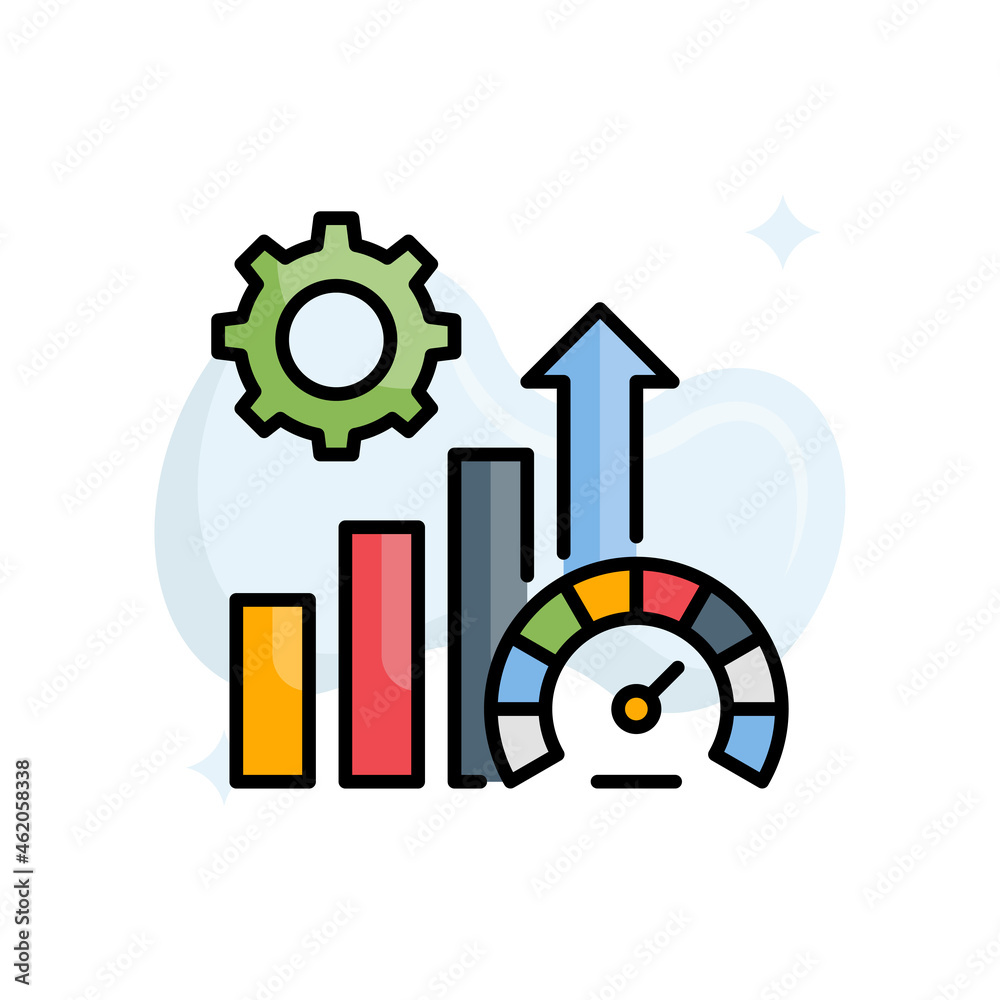 Performance vector filled outline icon style illustration. EPS 10 file Performance vector filled outline icon style illustration. EPS 10 file