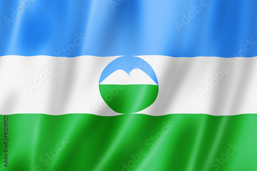 Kabardino Balkar state - Republic -  flag, Russia photo