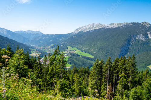 Mountain landscape in The Grand-Bornand, France