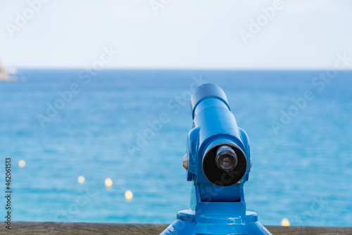 telescope equipment on the beach