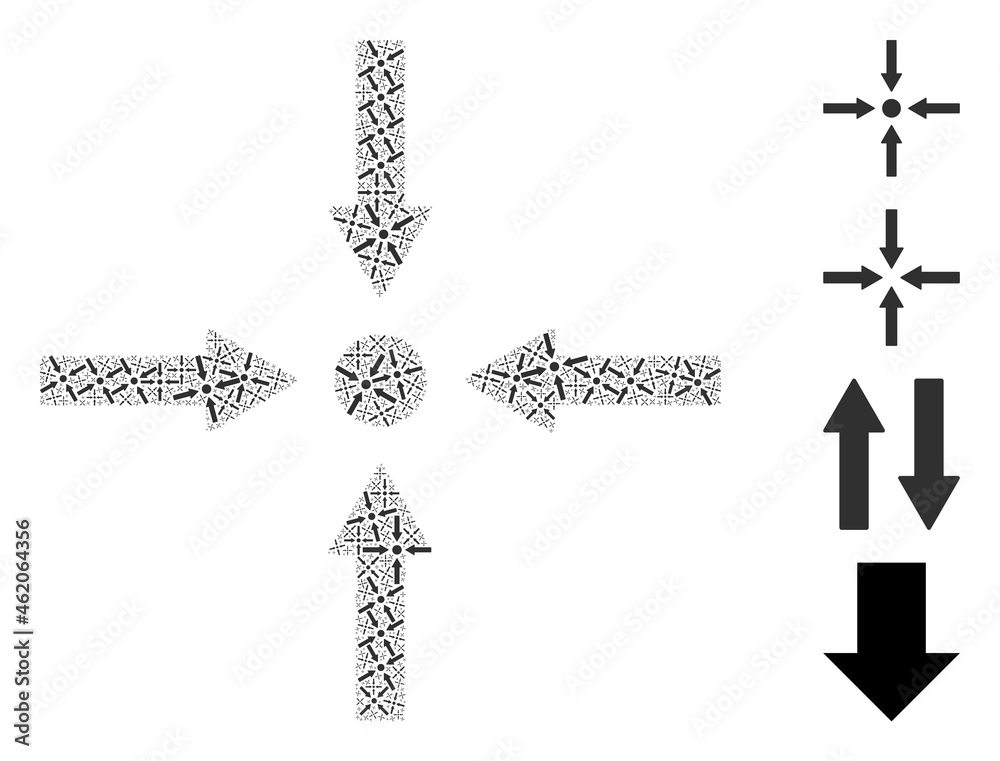 Vector meeting point arrows collage is constructed from randomized recursive meeting point arrows parts. Recursive collage from meeting point arrows. Vector meeting point arrows collage is constructed from randomized recursive meeting point arrows parts. Recursive collage from meeting point arrows.