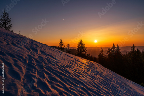 Sonnenuntergang auf der Alpspitze in Nesselwang