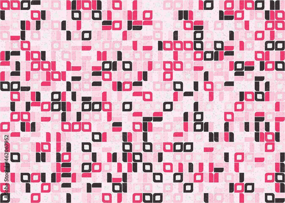 Fototapeta premium Abstract Geometric Pattern generative computational art illustration