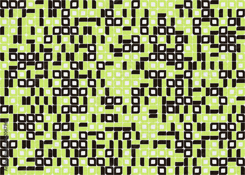 Abstract Geometric Pattern generative computational art illustration