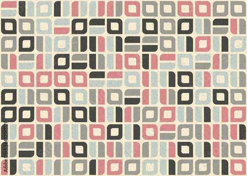 Abstract Geometric Pattern generative computational art illustration