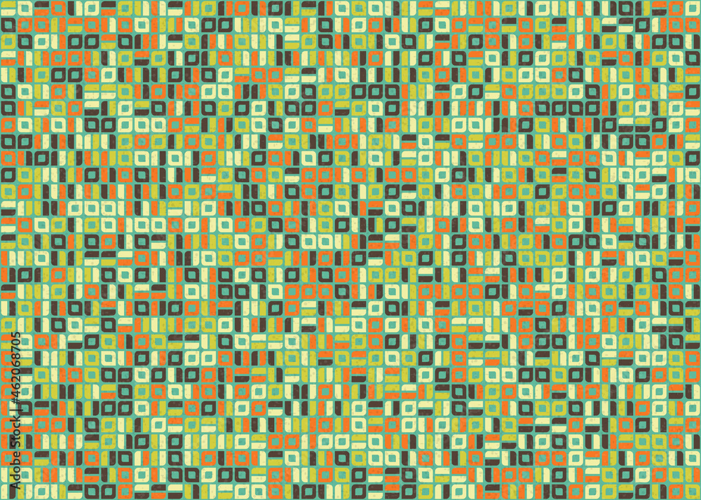 Fototapeta premium Abstract Geometric Pattern generative computational art illustration