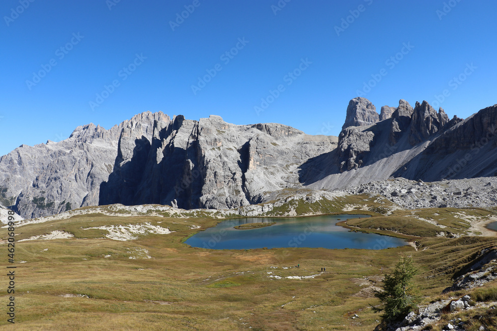Obraz premium Bödenalpe, Naturpark 3 Zinnen, Dolomiten