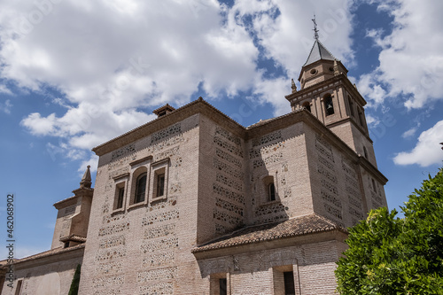 XVI century Church of Santa Maria de la Alhambra (Iglesia de Santa Maria de la Alhambra). Granada, Andalusia, Spain.