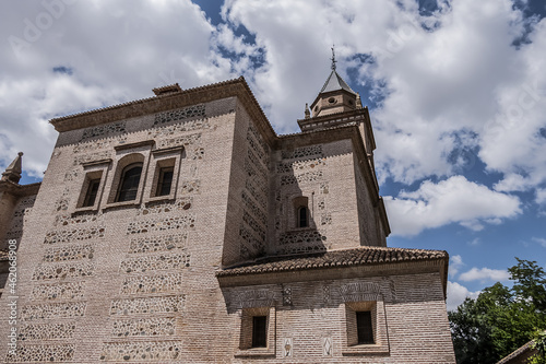XVI century Church of Santa Maria de la Alhambra (Iglesia de Santa Maria de la Alhambra). Granada, Andalusia, Spain.