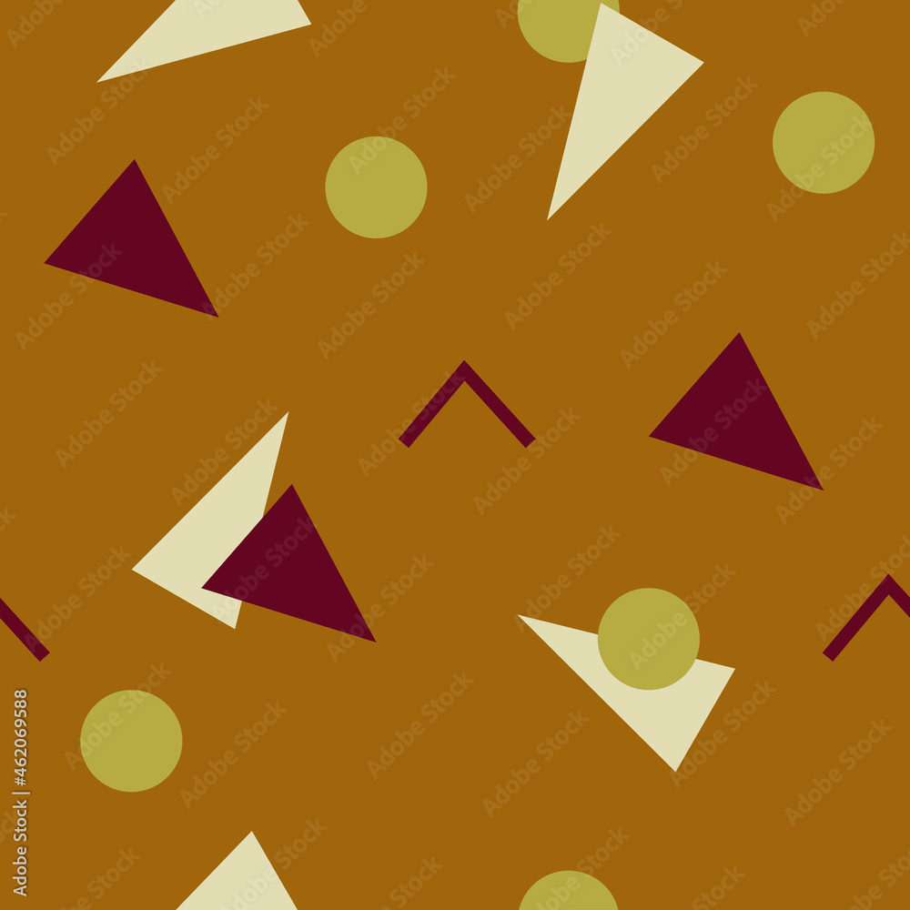 Abstract seamless colorful pattern in trendy memphis style. Background for printing brochure, poster, vintage textile design, cover, banner. Retro 80's - 90's style. Eps 10 vector illustration. Abstract seamless colorful pattern in trendy memphis style. Background for printing brochure, poster, vintage textile design, cover, banner. Retro 80's - 90's style. Eps 10 vector illustration.