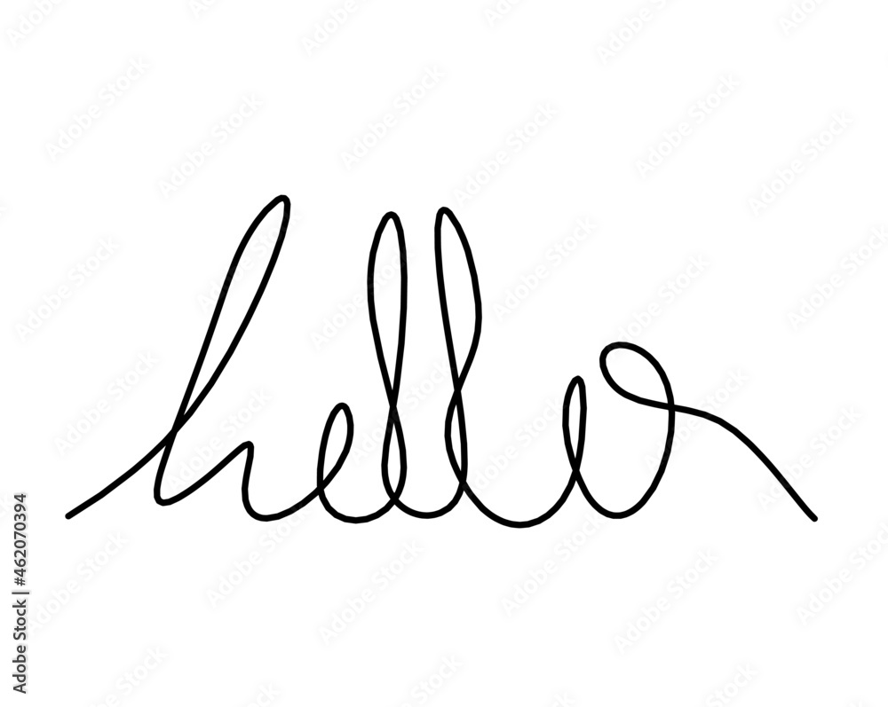 Calligraphic inscription of word Calligraphic inscription of word