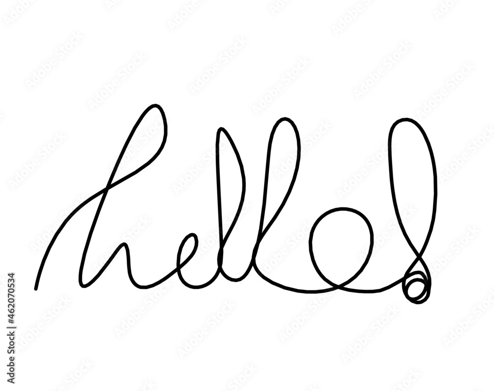 Calligraphic inscription of word Calligraphic inscription of word