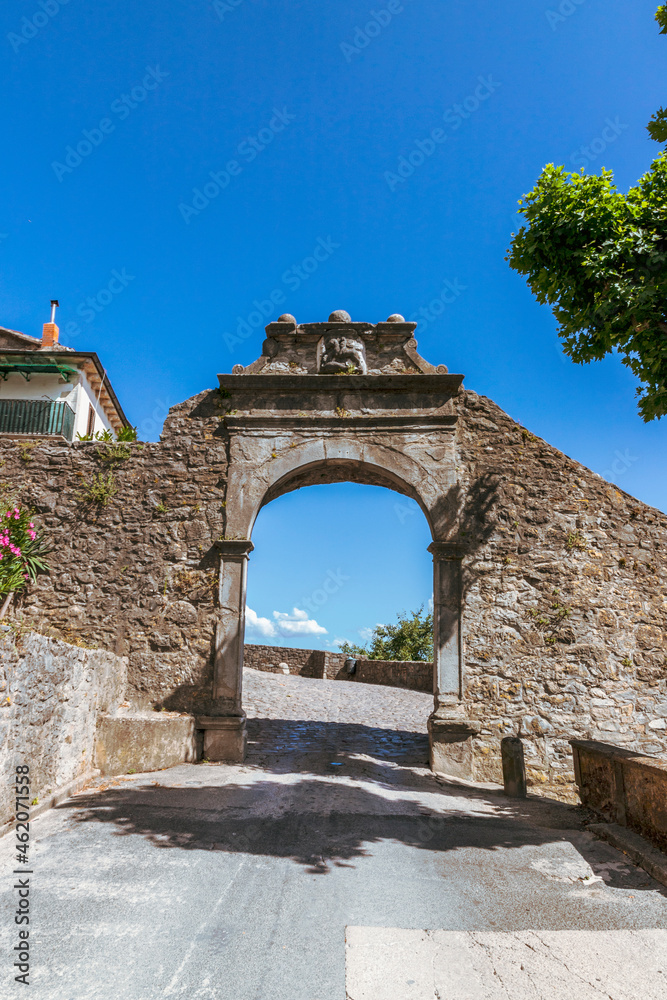Vela Vrata,the large stone gate of old town Buzet