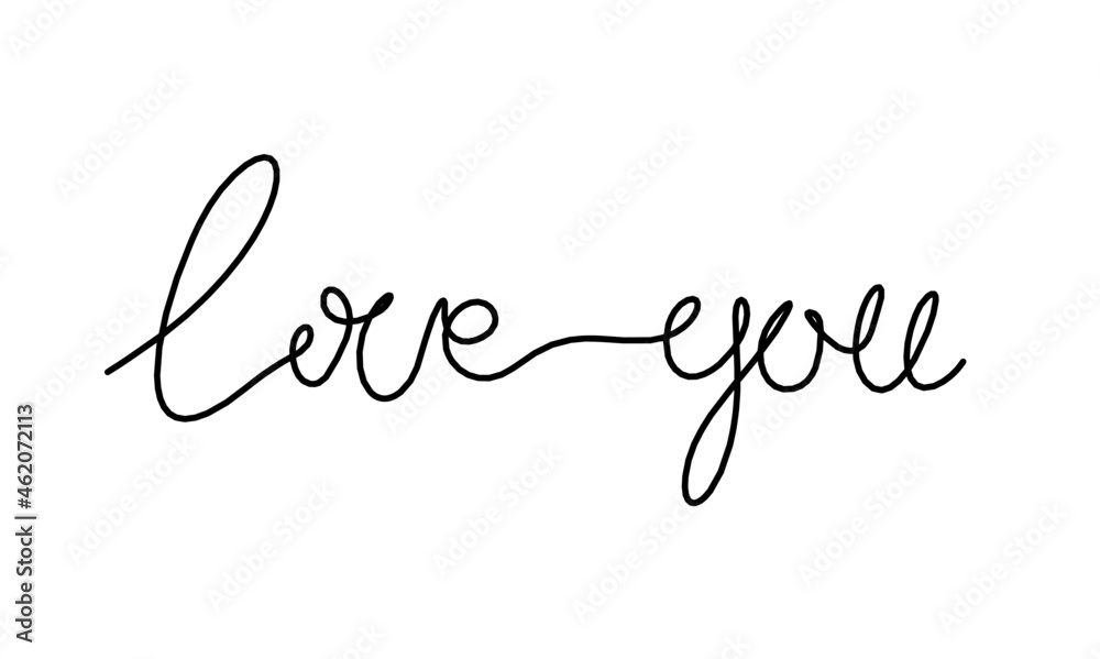 Calligraphic inscription of word Calligraphic inscription of word