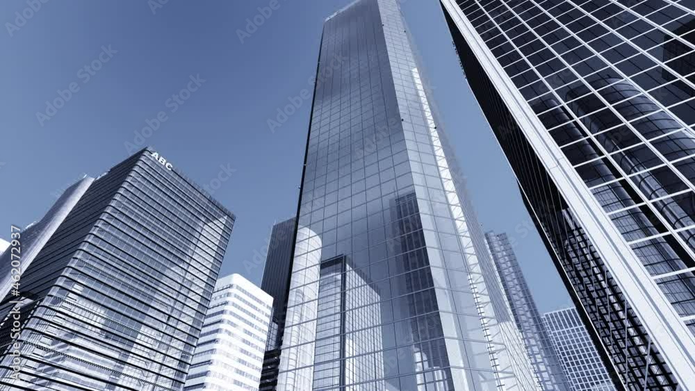 Modern Building Skyscraper City Business scene mix 3DCG background Modern Building Skyscraper City Business scene mix 3DCG background