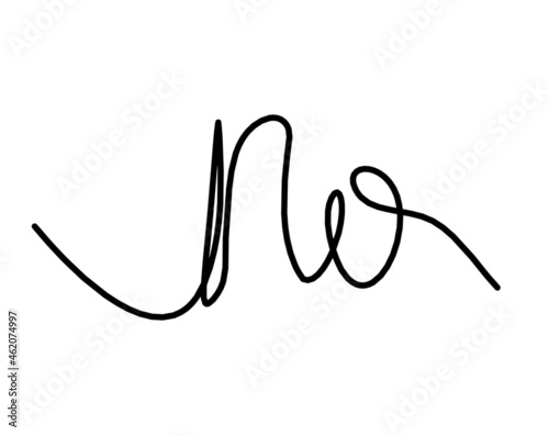 Calligraphic inscription of word 