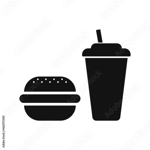 Fast food icon.Vector illustration isolated on white background.