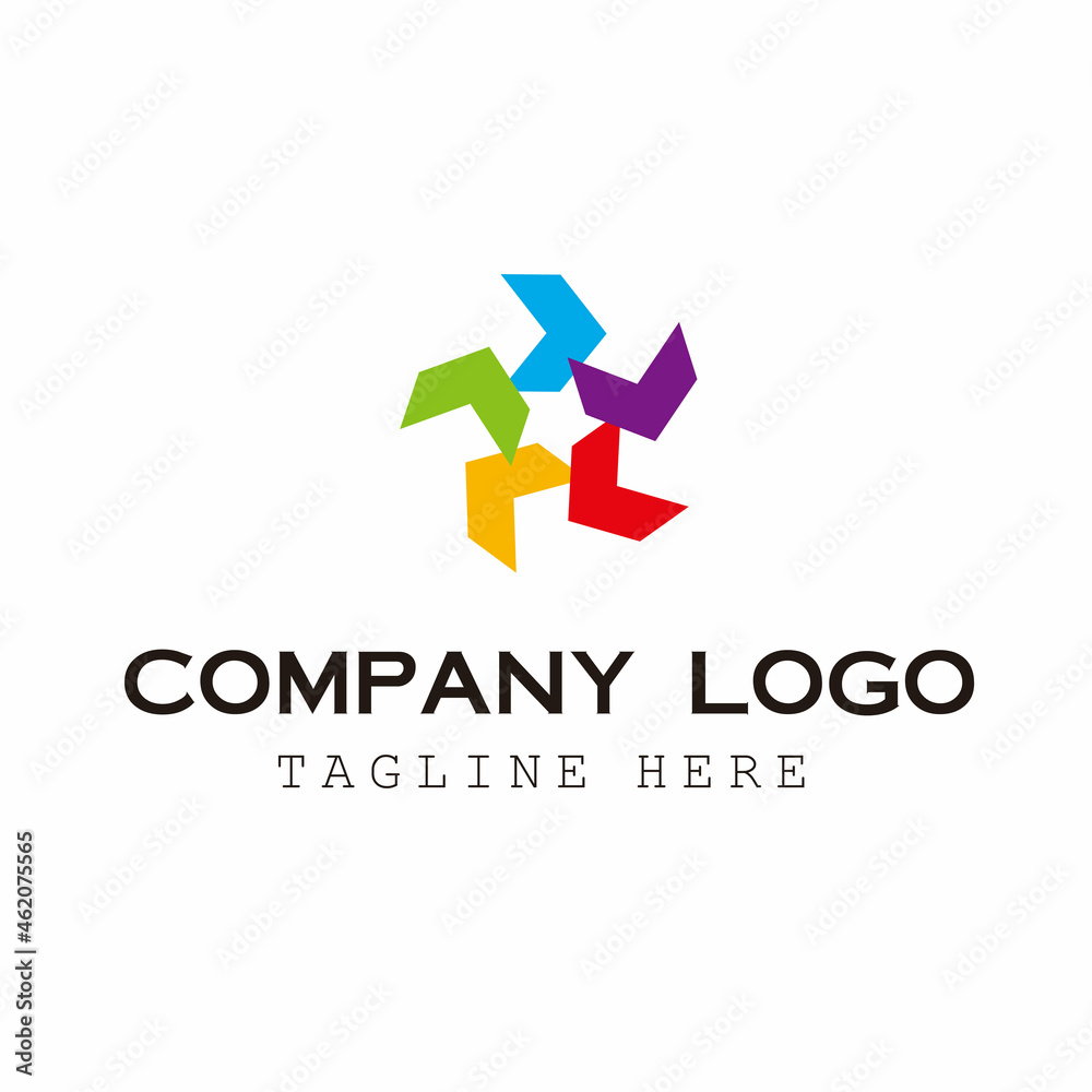 modern abstract company logo template vector design modern abstract company logo template vector design