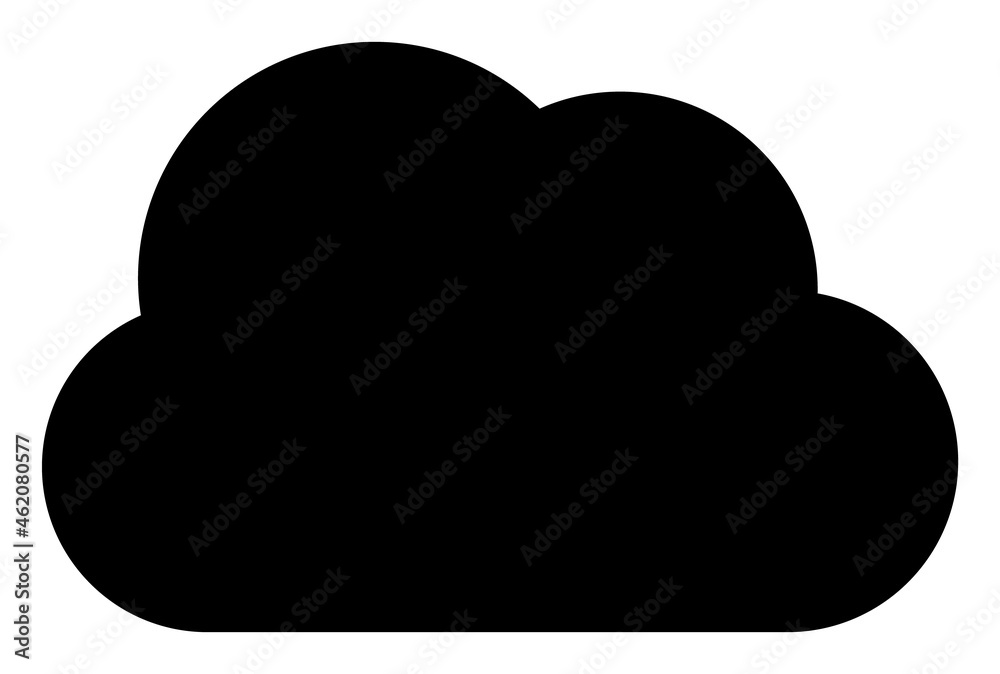 Cloud vector illustration. A flat illustration design used for cloud icon, on a white background. Cloud vector illustration. A flat illustration design used for cloud icon, on a white background.