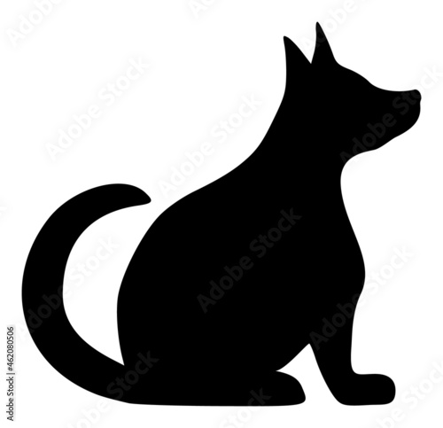 Pregnant dog vector illustration. A flat illustration design used for pregnant dog icon, on a white background.