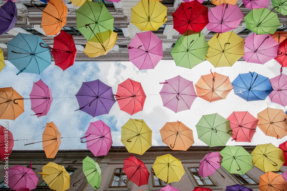 Naklejka premium Umbrellas in Bukarest