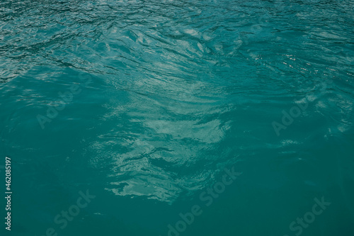 turquoise blue sea surface
