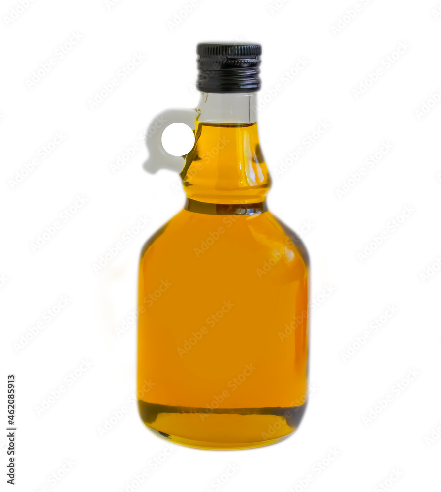 oil bottle isolated on white background
