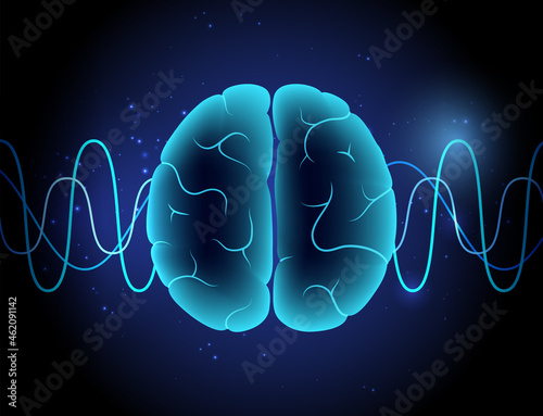 Tapety artystyczne Brain wave 3D