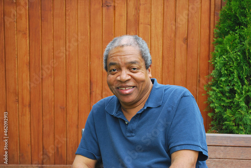 African american male expressions outside.