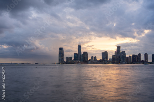 Jersey City View from Pier 34 at Hudson River Park © Peng Wang