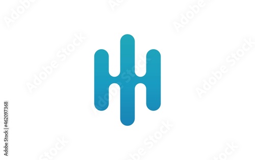 M letter logo design, music logo icon graphic