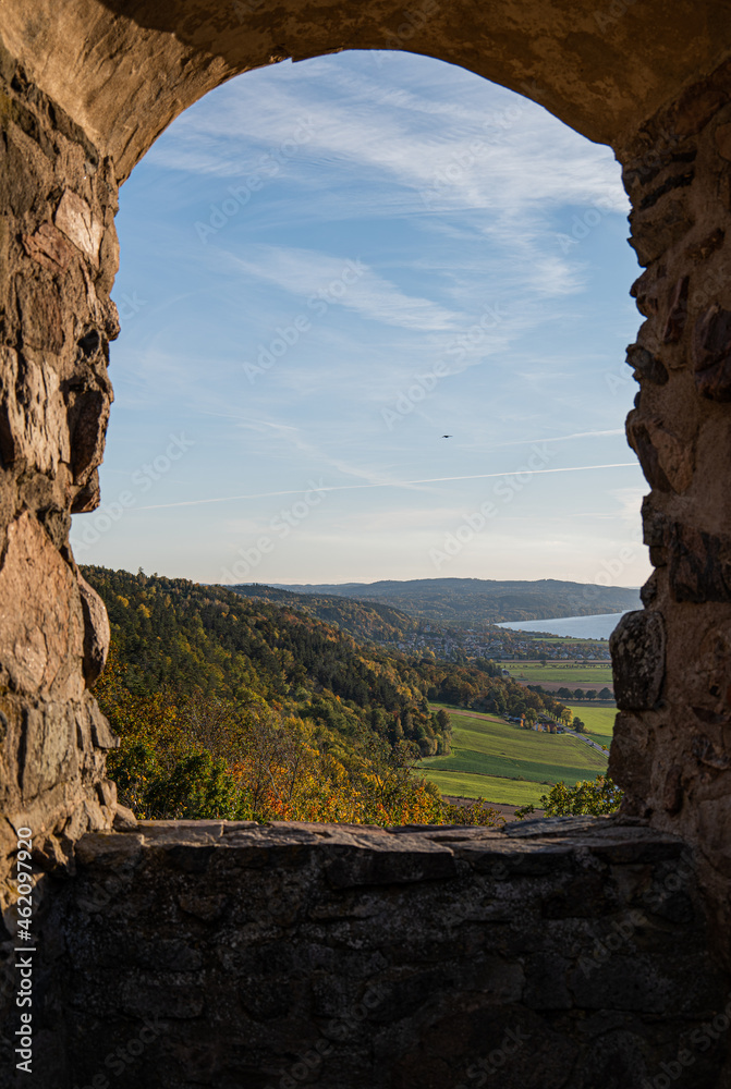 View from the window of the castle