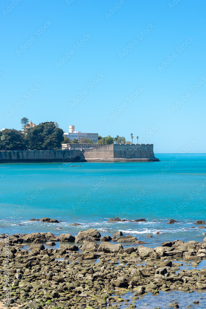 Coast of the bay of Cádiz, Andalusia. Spain. Europe,
