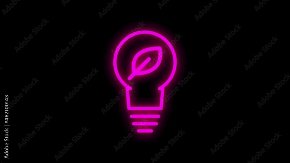 ECOLOGY icon with neon line design isolated on white background. Health protection. Motion graphic. ECOLOGY icon with neon line design isolated on white background. Health protection. Motion graphic.
