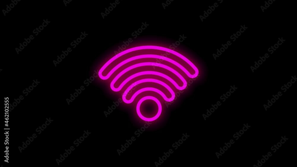 ELECTRONICS neon icon with flat abstract design isolated on white background. Motion graphic. ELECTRONICS neon icon with flat abstract design isolated on white background. Motion graphic.
