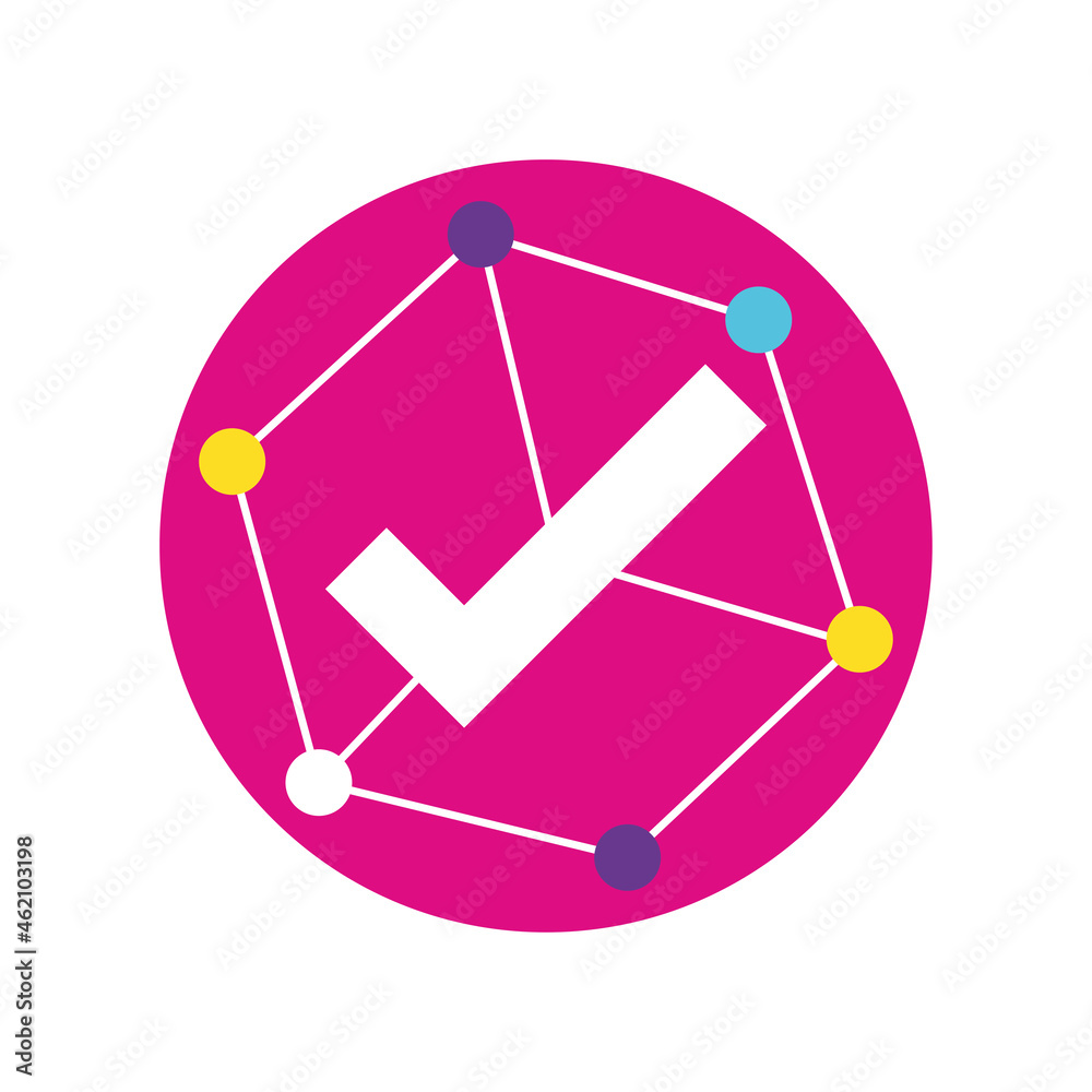 checkmark connection network checkmark connection network