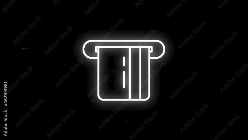 Business and finance glitch line neon icon of for modern concepts, web and apps on white background. Motion graphic. Business and finance glitch line neon icon of for modern concepts, web and apps on white background. Motion graphic.