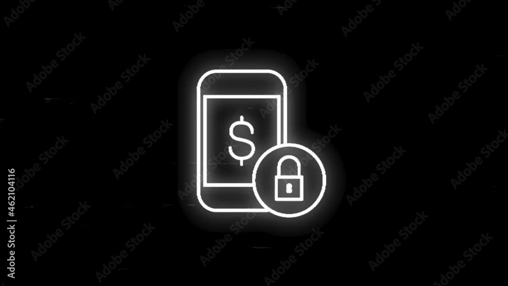 Business and finance glitch line neon icon of for modern concepts, web and apps on white background. Motion graphic. Business and finance glitch line neon icon of for modern concepts, web and apps on white background. Motion graphic.