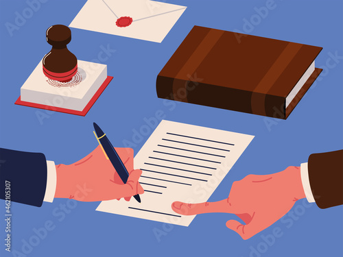 notary documents icons