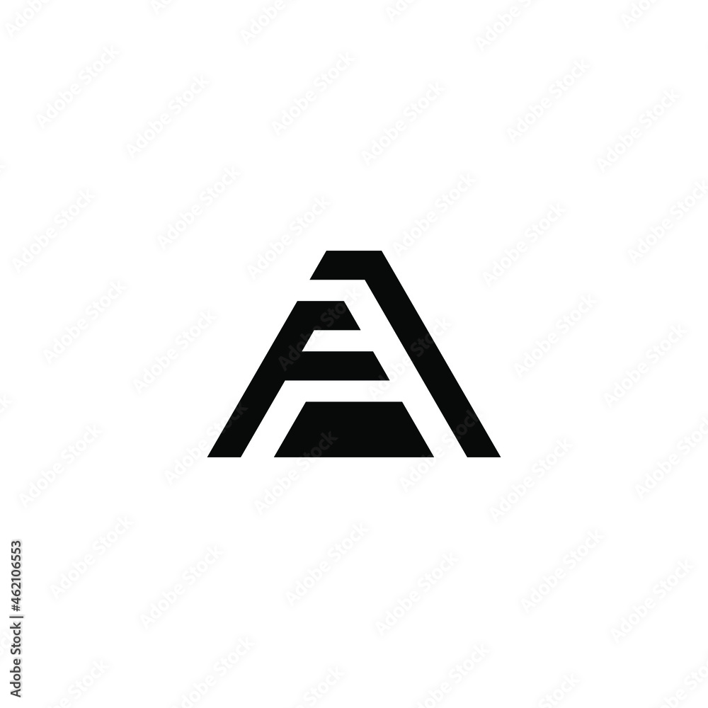 fa latter vector logo abstrack