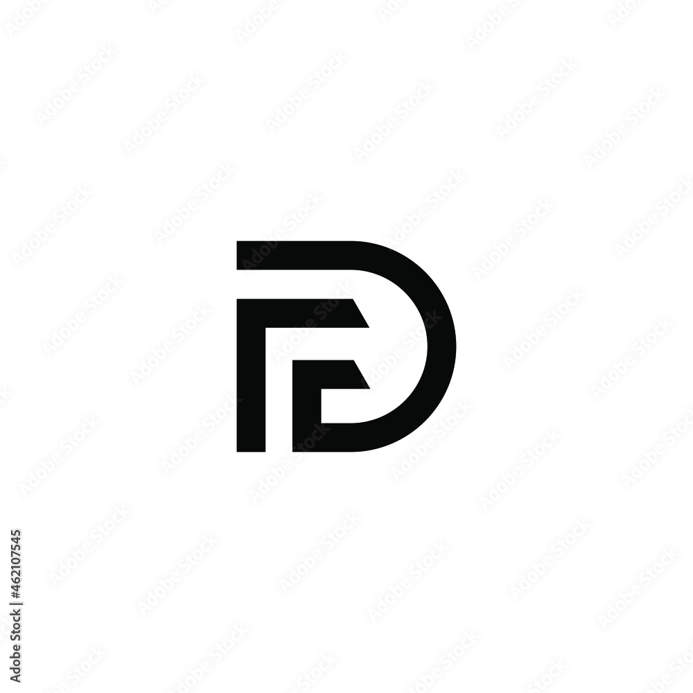 Initial letter FD logo design vector Initial letter FD logo design vector