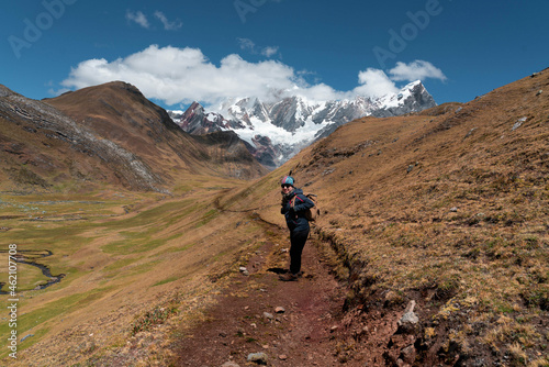 Trekking to the best place in the world, with the best landscapes in the world, the Huayhuash mountain range in the Peruvian Andes. 